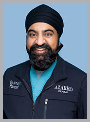 Dr. Amar Panesar, dentist in Edmonton at Azarko Dental Group